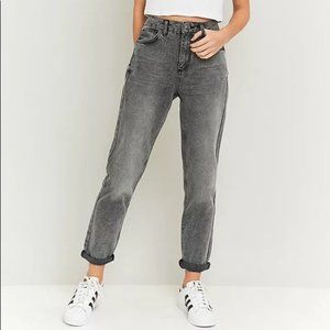 BDG Mom Jeans Grey Acid Wash